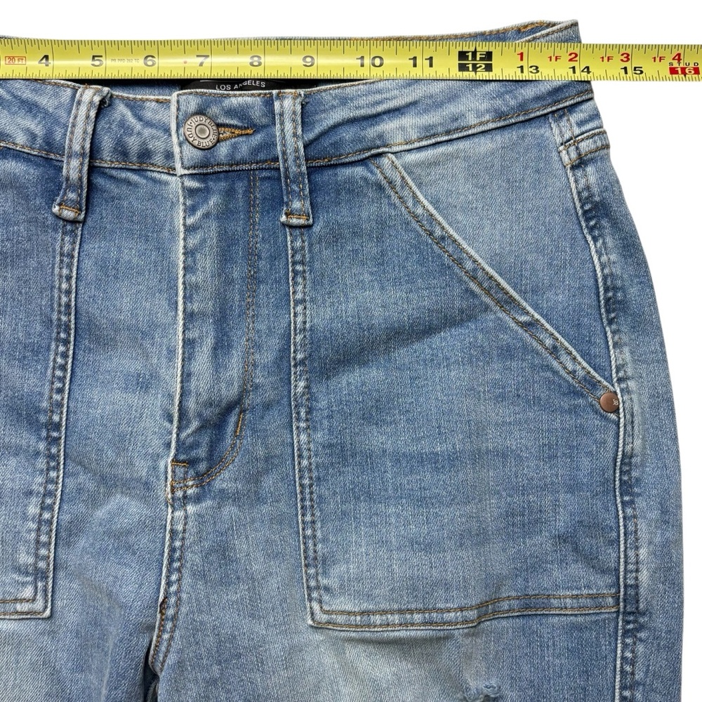 Judy Blue Jeans 7/28 High Waist Patch Pocket & Destroy Boyfriend Denim 88825 - Picture 10 of 16